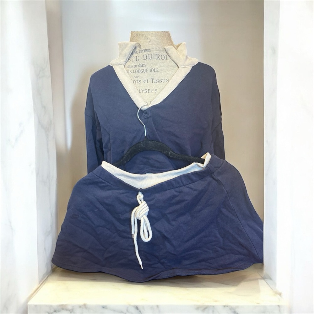 Blue and Whites skort and top set